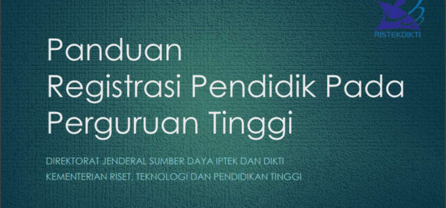 Persyaratan Terbaru Pengajuan NIDN (Nomor Induk Dosen Nasional)